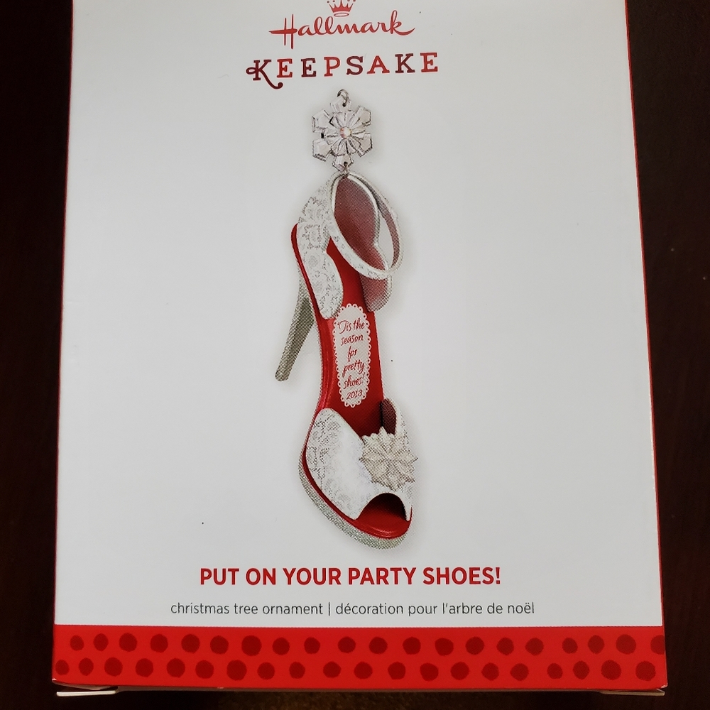 Hallmark Put on Your Party Shoes ornament.